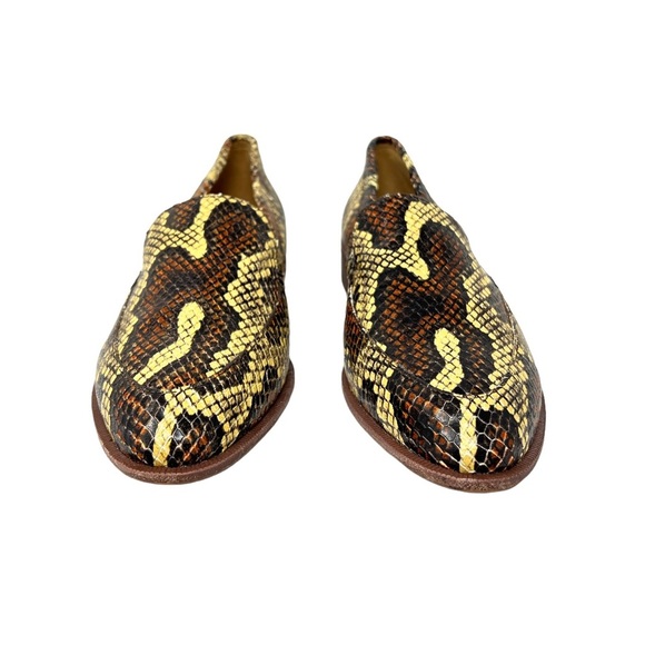 NWOT Madewell The Frances Loafer in Snake Embossed Leather Size 6.5 - Picture 3 of 9